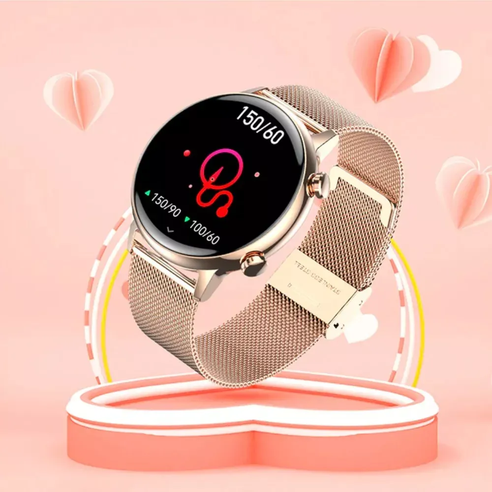 Smartwatch Dama G-Tide Romance 3 Manillas Llamadas IP68 Oro Rosa