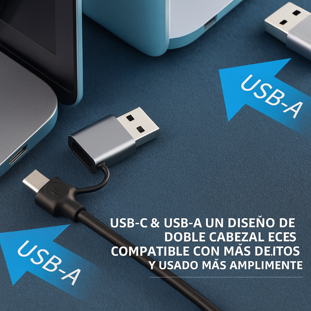 Adaptador Hub USB Tipo C 3 Puertos USB 3.0 Ethernet RJ45 Gigabit
