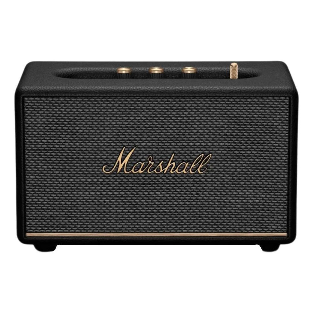 Parlante Bluetooth Vintage Retro Estilo Rock Cuero Dorado AUX Potente