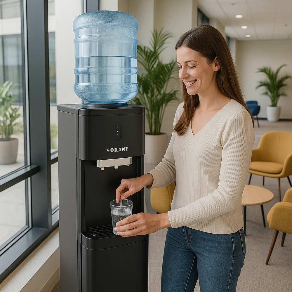 Dispensador Agua Sokany 3 Temperaturas Nevera 20 Litros Botellón 19L