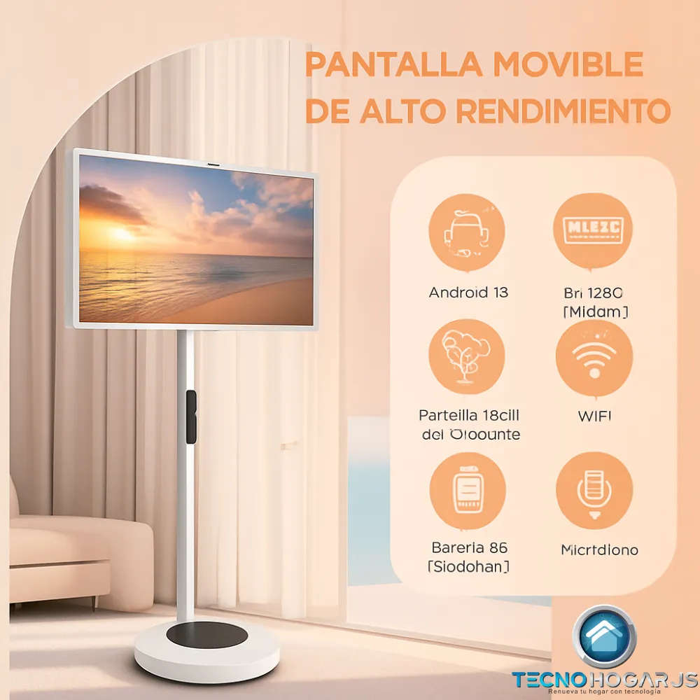 Pantalla Táctil 32 Pulgadas Android 13 StandByMe Portátil 128GB Base