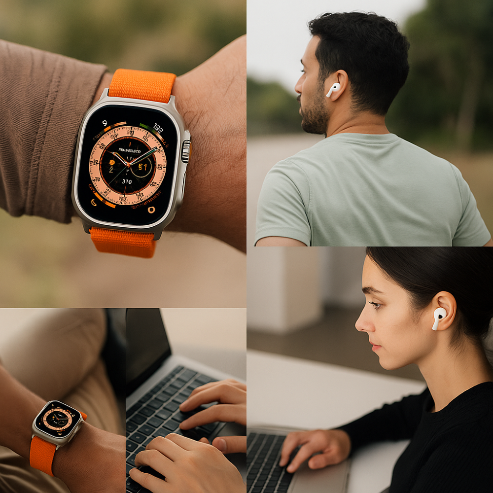 Combo Smartwatch X8 Ultra Audífonos Inalámbricos Power Bank Llamadas