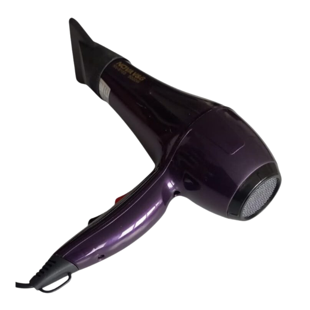 Secador Cabello Nova Profesional 5000W Iónico 3 Temperaturas Boquilla