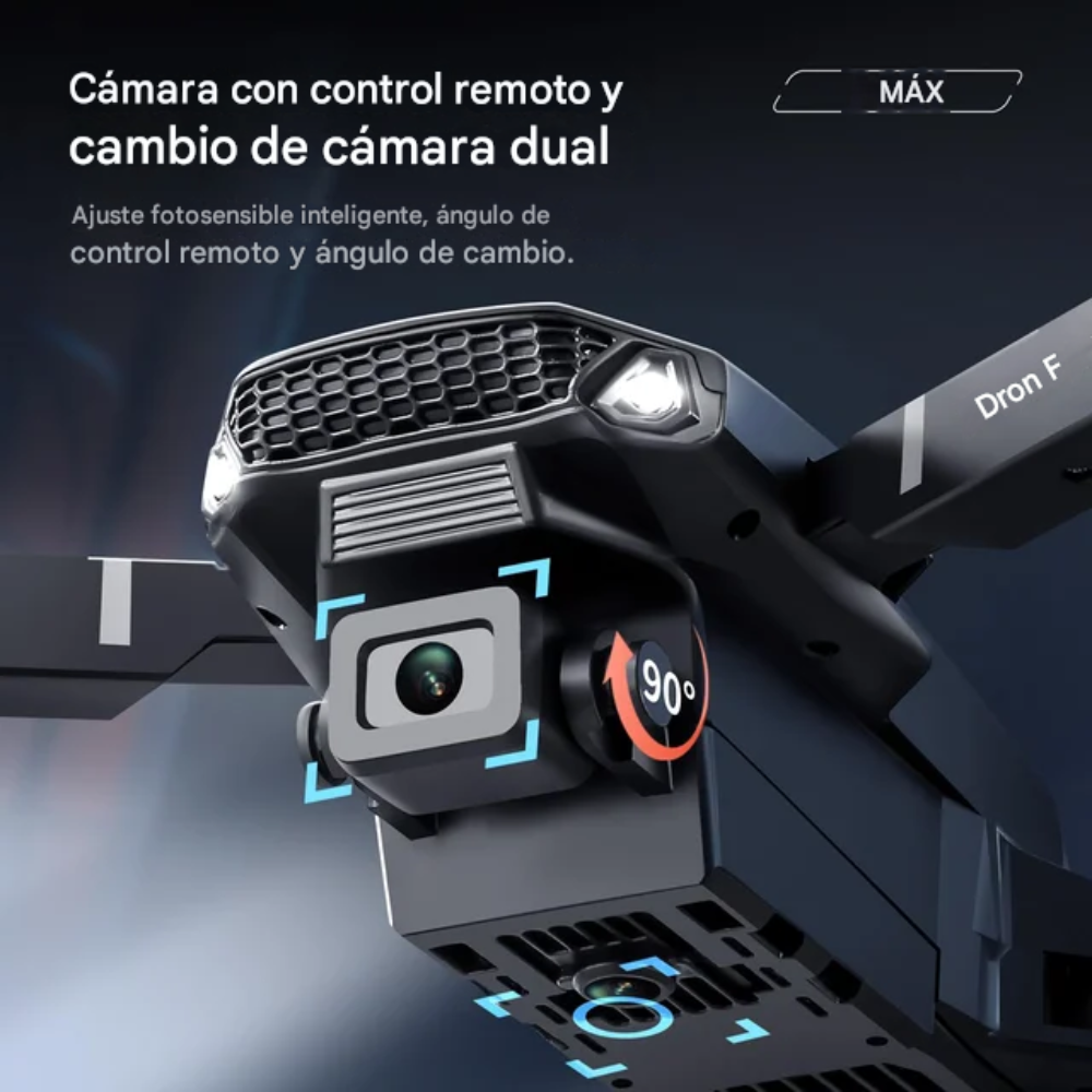 Drone E88 Pro Doble Cámara Control Pantalla Motor Brushless 2 Baterías