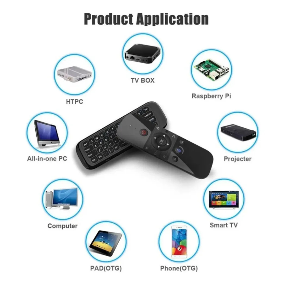 Control Remoto Air Mouse M8 Teclado Voz Retroiluminado Smart TV Box