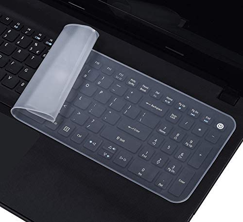 Protector Teclado Portátil Silicona Transparente 15.6 Pulgadas
