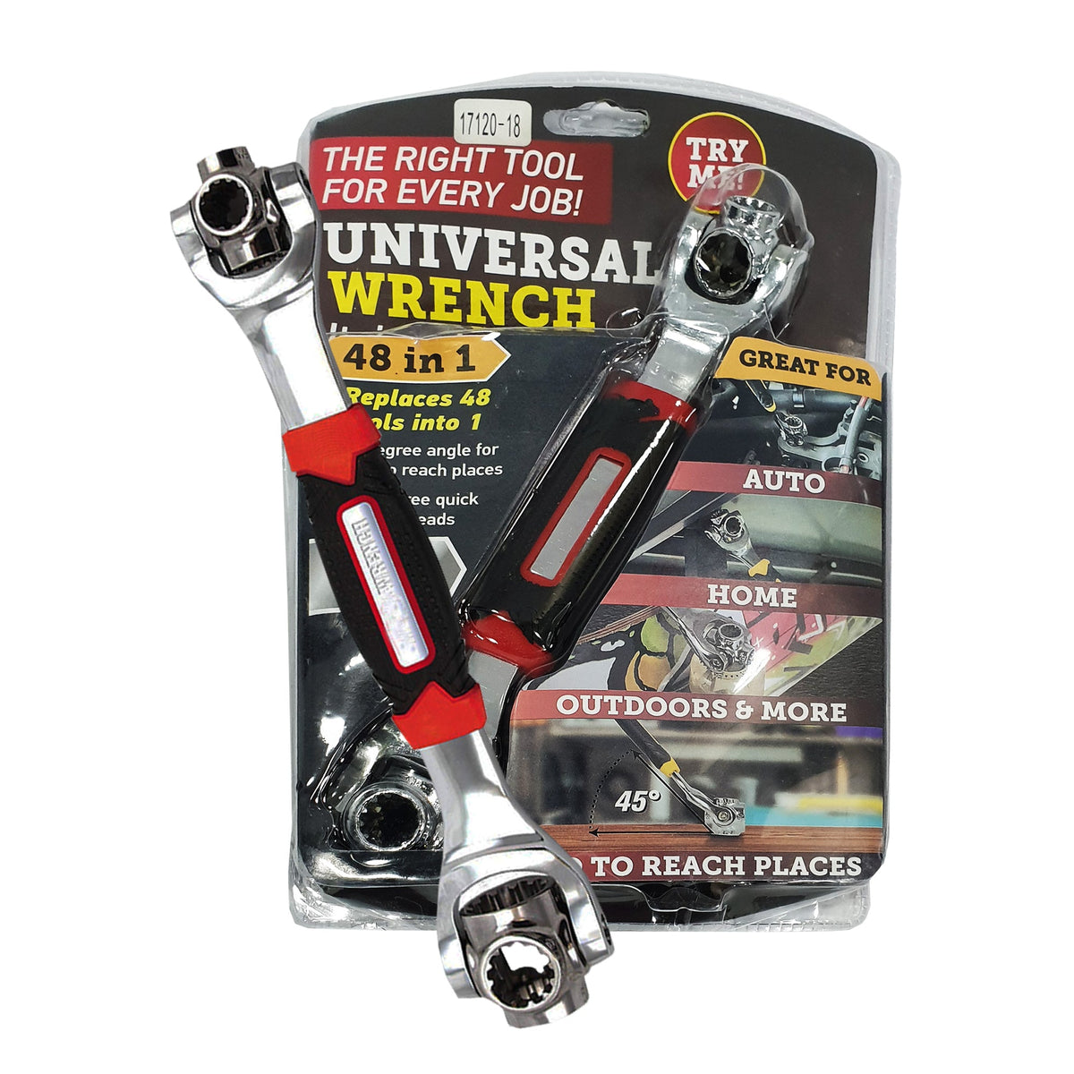 Llave Universal 48x1 Multifunción Cabezal Giratorio 360 8 Medidas