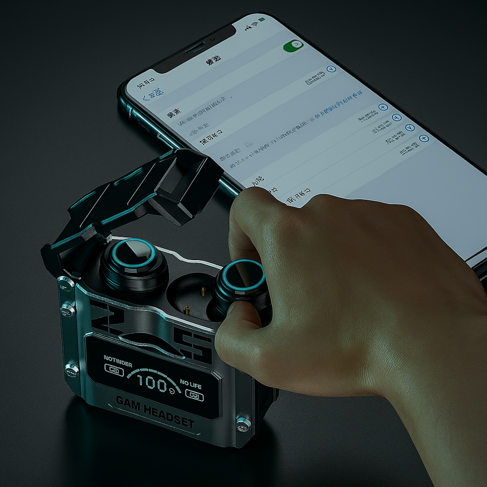 Audífonos Bluetooth Gamer TWS M25 Inalámbricos LED IPX6 Estuche