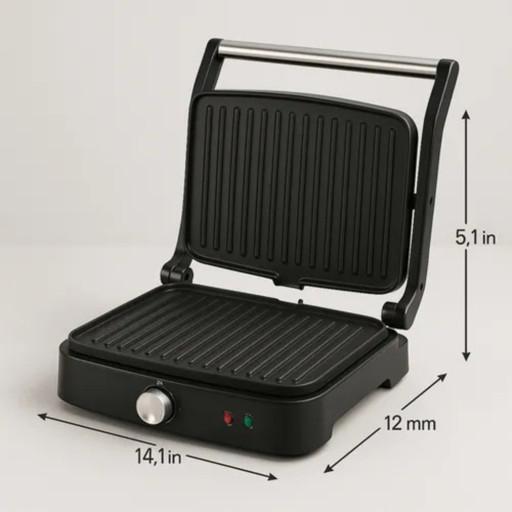 Parrilla Eléctrica Sokany SK-08103 Antiadherente Apertura 180 Grill