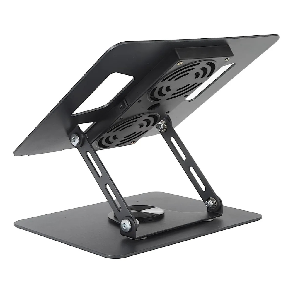 Soporte Portátil Laptop Ajustable 2 Ventiladores Base Refrigerante