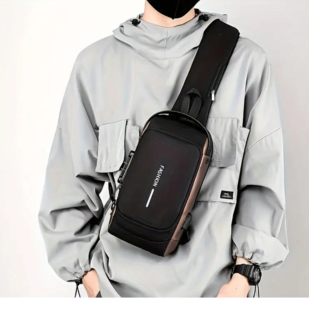 Bolso Antirrobo Hombro Clave Seguridad Bolsillo Secreto USB Viaje