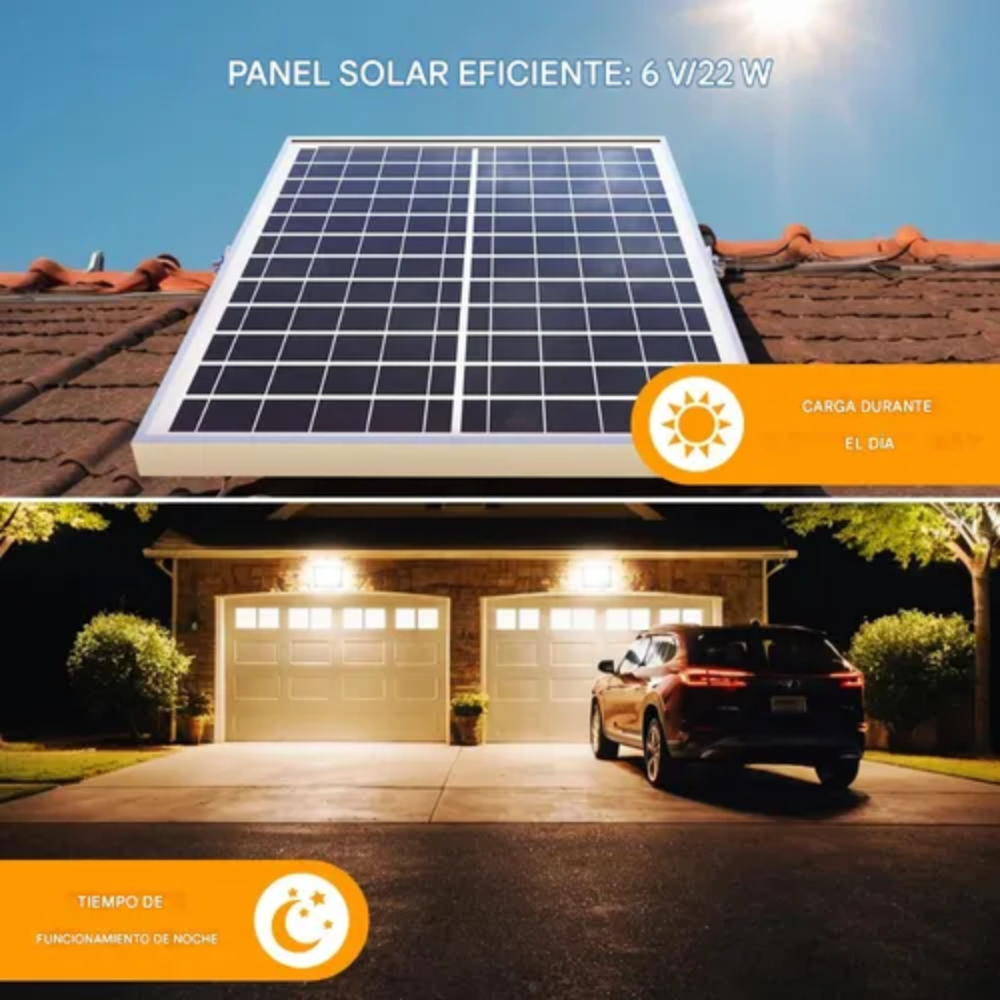 Reflector Solar LED 1000W Jortan Panel Control Remoto IP66 Exterior