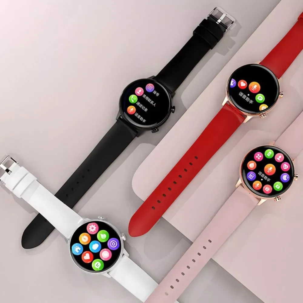 Smartwatch Mujer Elegante G-Tide Malla Milanesa Dorado IP68 Bluetooth
