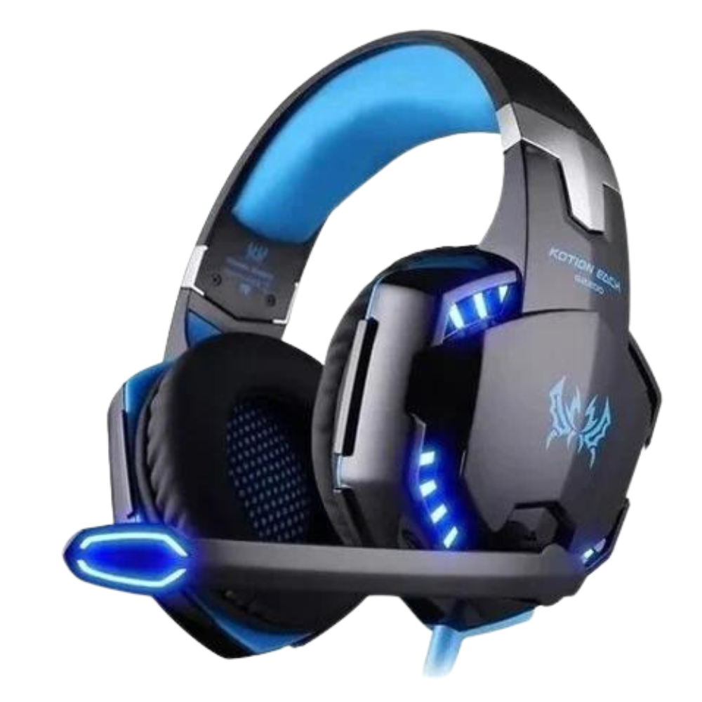 Audífonos Gamer Kotion Each G2000 Micrófono Luz LED USB Jack 3.5
