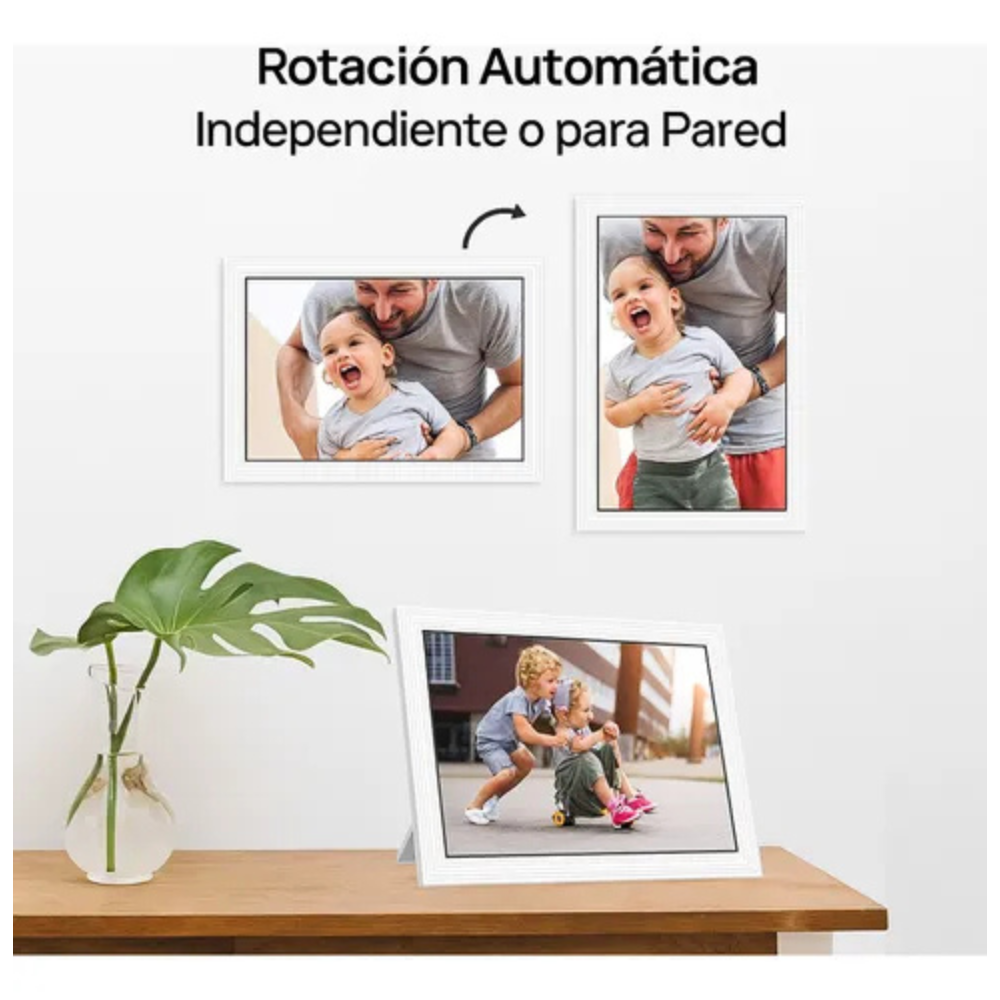 Portarretratos Digital 10.1 Pulgadas WiFi Frameo 32GB Táctil Akimart