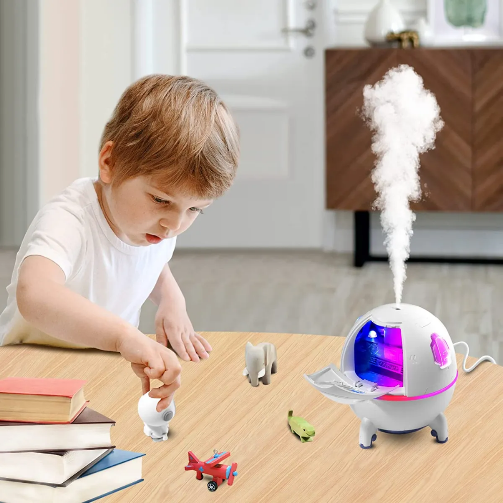 Humidificador Cápsula Espacial Mini Astronauta 200ml USB C Escritorio