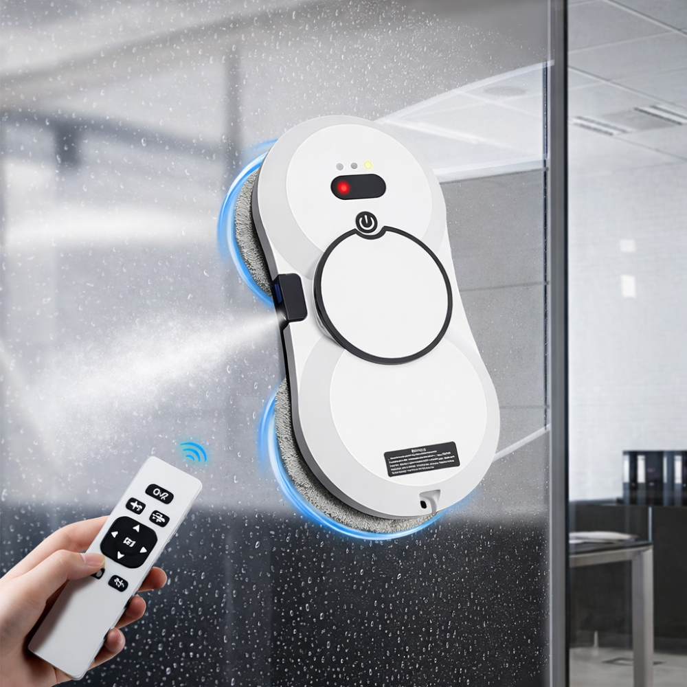Robot Limpia Vidrios Ventanas Succión Automático Control Remoto Cuerda