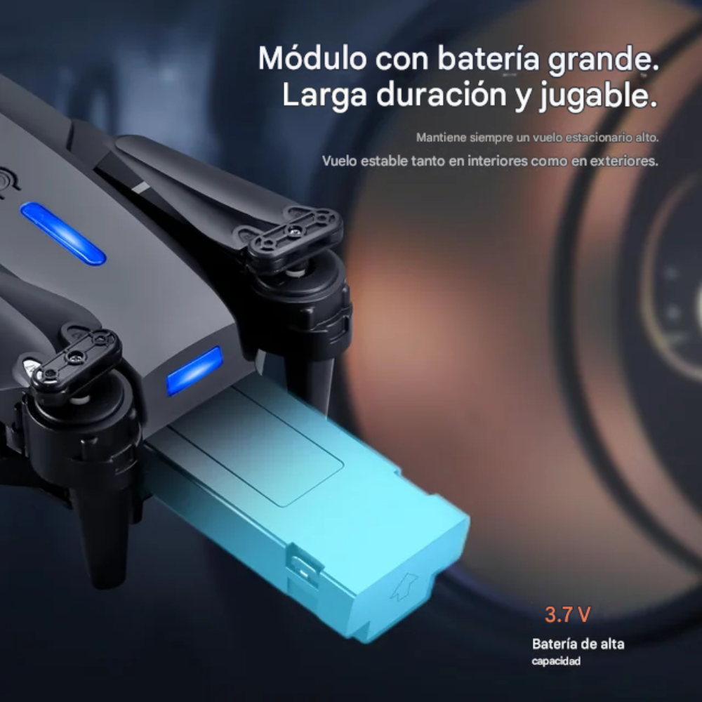 Drone E88 Pro Doble Cámara Control Pantalla Motor Brushless 2 Baterías