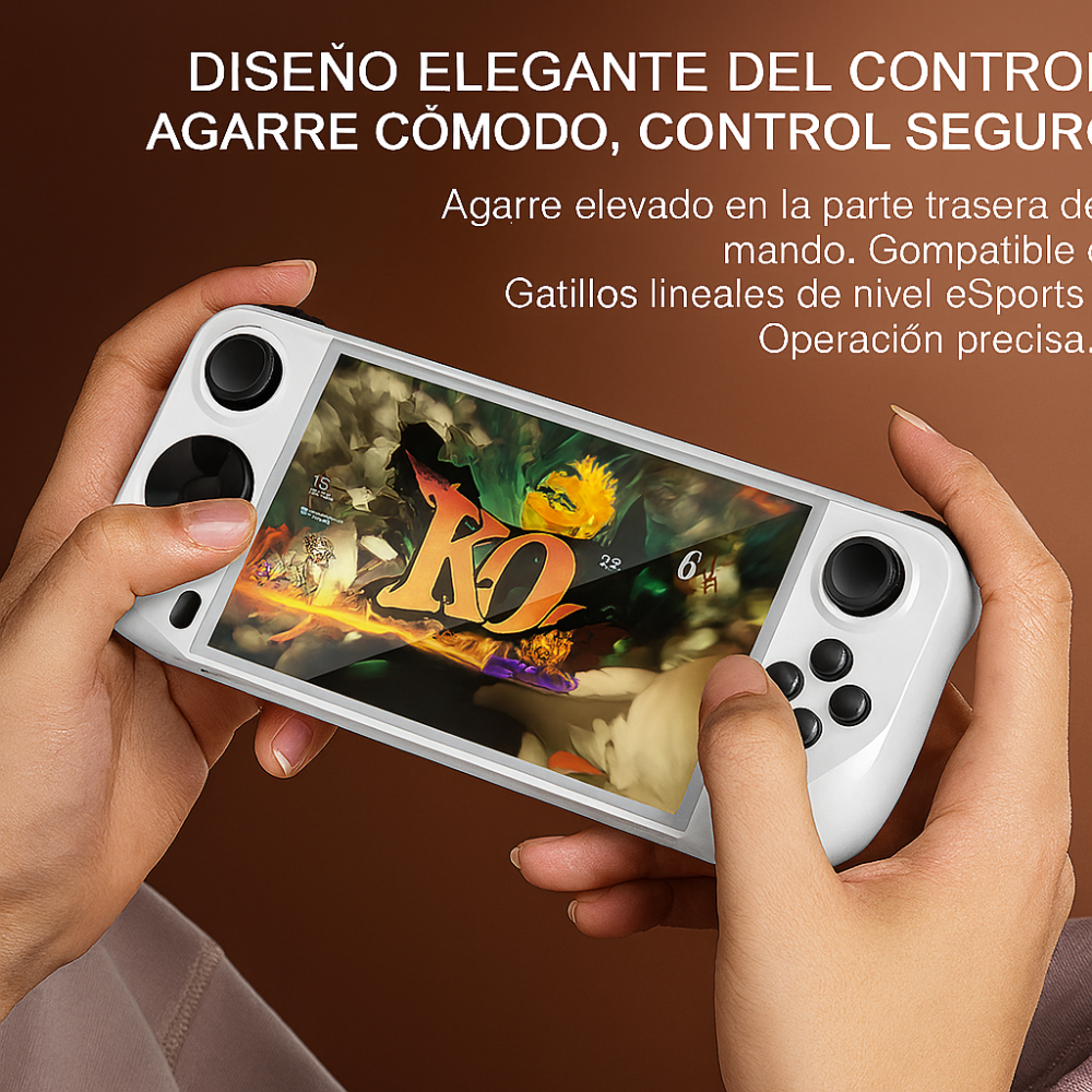 Consola Videojuegos Portátil E6 Blanca WiFi Batería 5000mAh Retro
