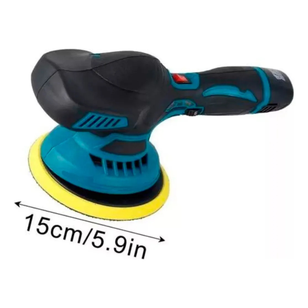 Pulidora Inalámbrica It-Blue 12V Polichadora Carro 2 Baterías Pomo
