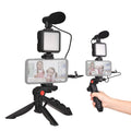 Kit Grabación Celular AY-49 Estabilizador Luz LED Micrófono Trípode