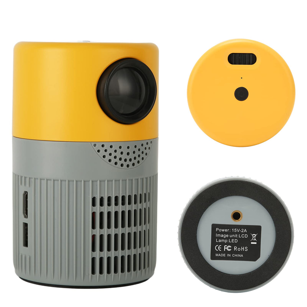 Mini Proyector Video Beam Cilindro LED Portátil 100 Pulgadas Control