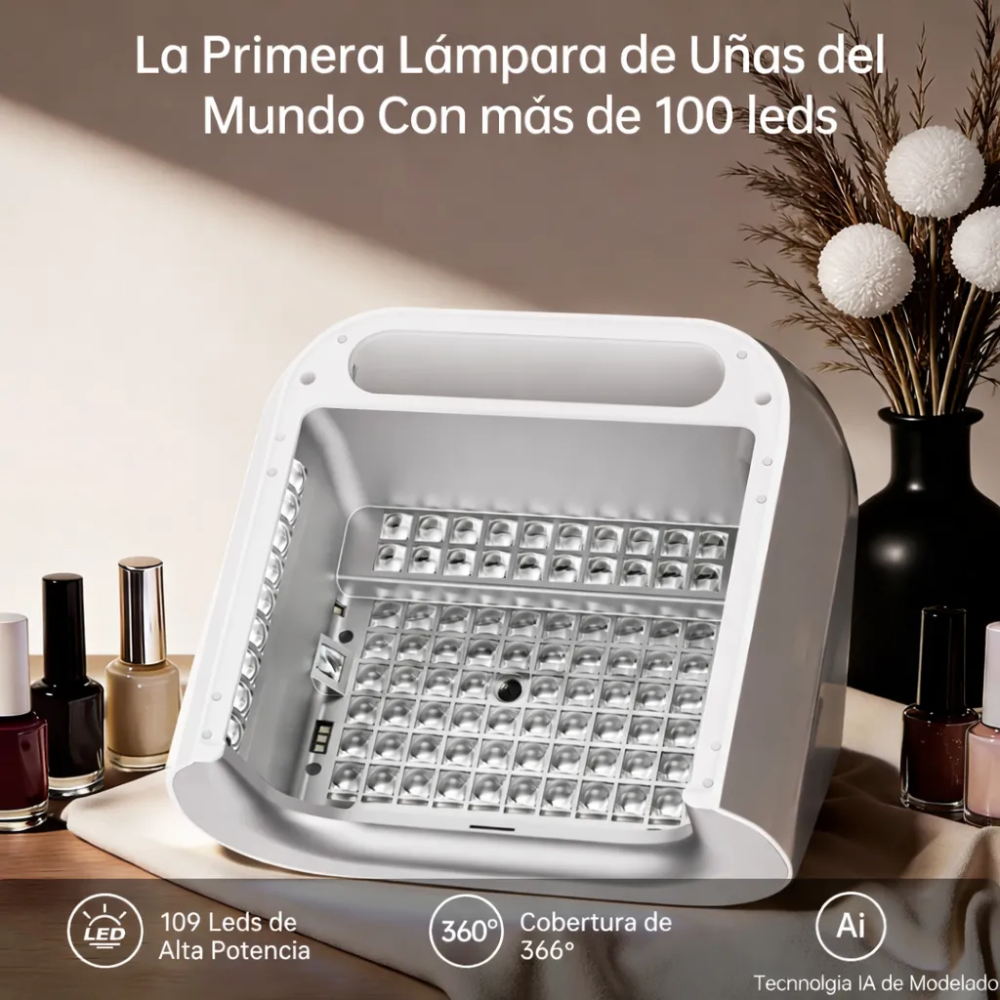 Lámpara Uñas UV LED Secador Gel Semipermanente Profesional Pantalla