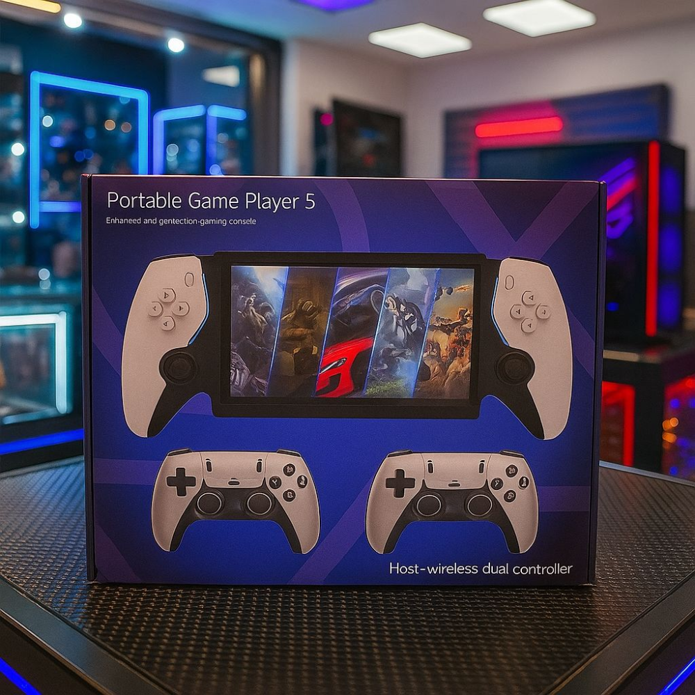 Consola Portátil Game Player 5 Pantalla 7 Pulgadas 2 Controles HDMI