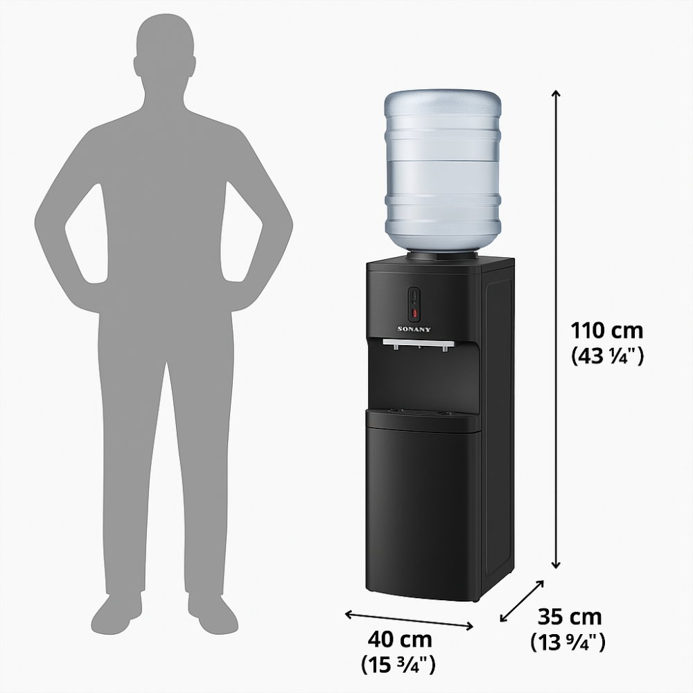 Dispensador Agua Sokany 3 Temperaturas Nevera 20 Litros Botellón 19L