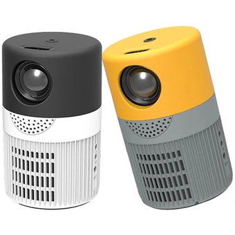 Mini Proyector Video Beam Cilindro LED Portátil 100 Pulgadas Control