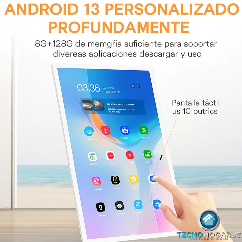 Pantalla Táctil 32 Pulgadas Android 13 StandByMe Portátil 128GB Base