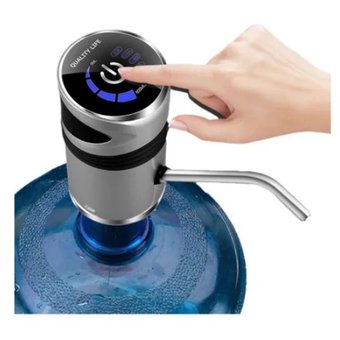 Dispensador Agua Botellón Eléctrico Recargable USB Táctil Bomba Acero