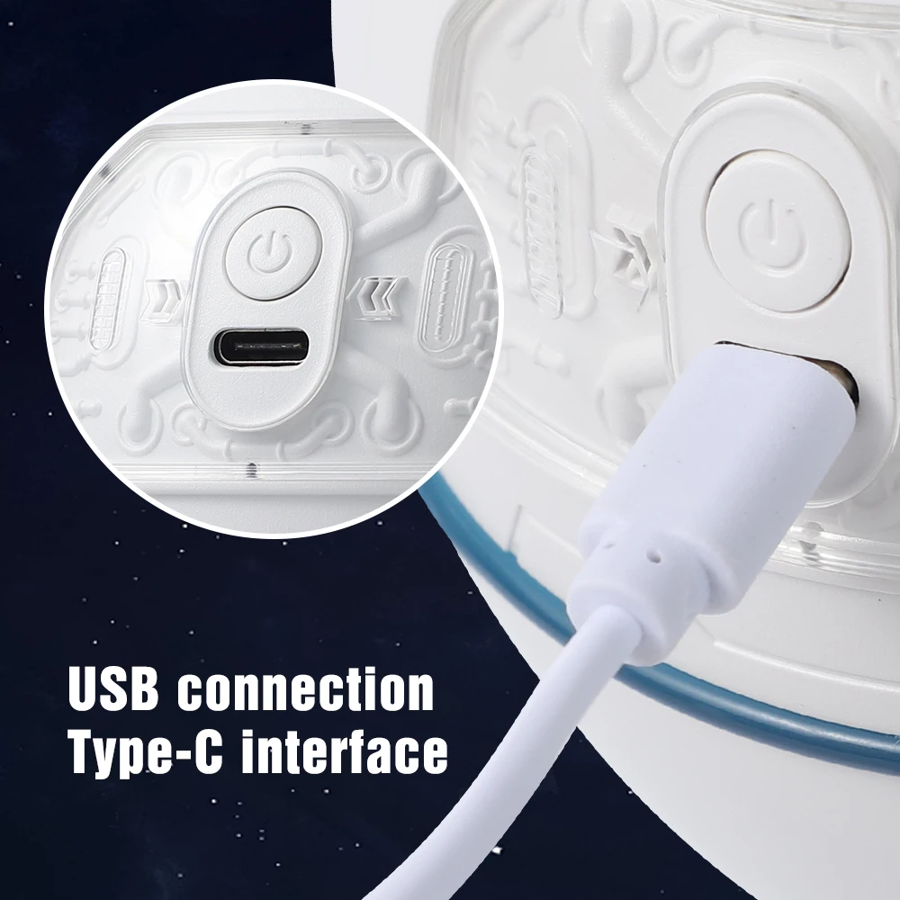 Humidificador Cápsula Espacial Mini Astronauta 200ml USB C Escritorio