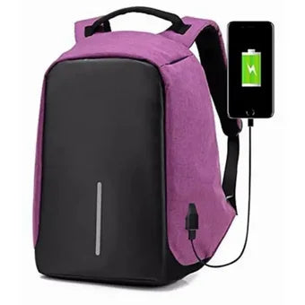 Morral Antirrobo Portátil 15 Pulgadas Impermeable Puerto USB Anticorte