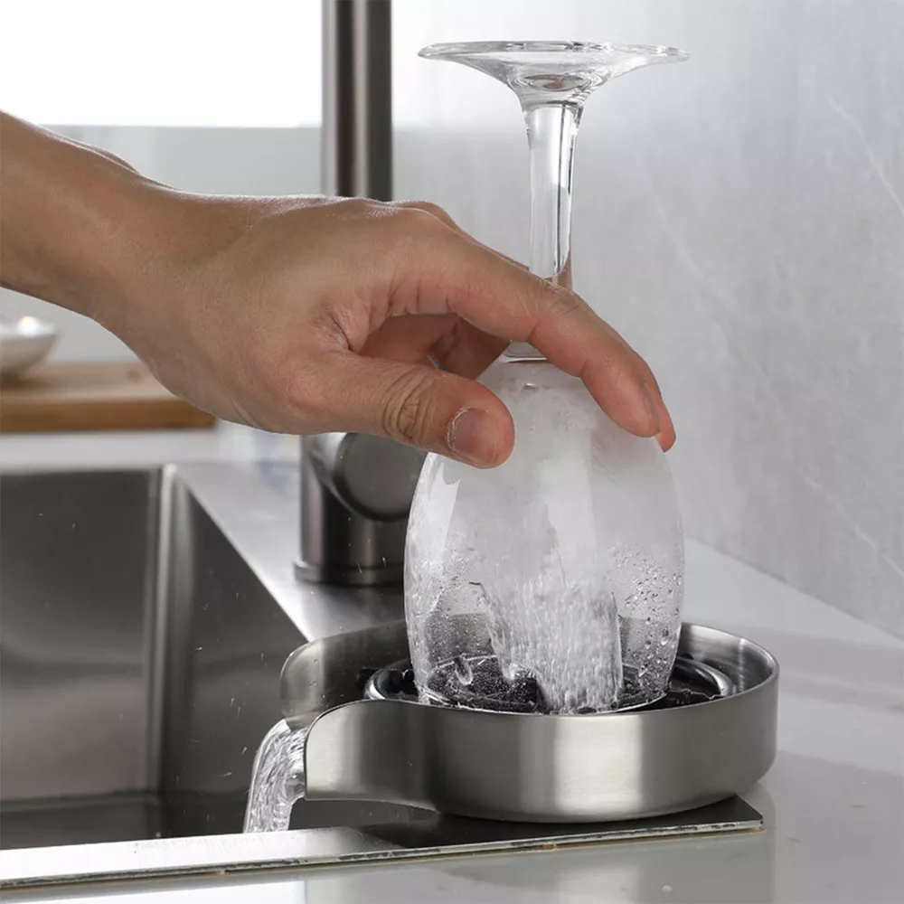Lavador Vasos Copas Agua Presión Lavaplatos Enjuagador Bar Cocina