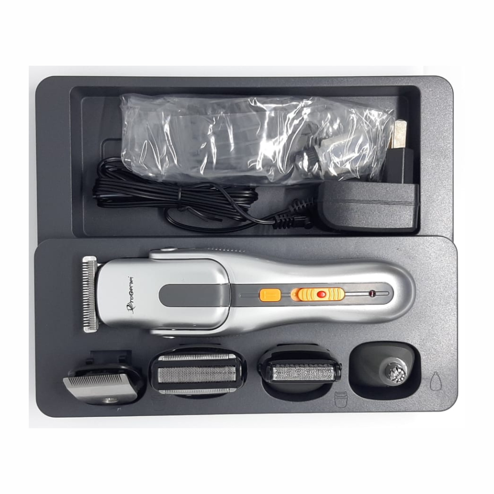 Kit Afeitadora Peluquería Recargable Geemy GM581 8x1 Nariz Barba