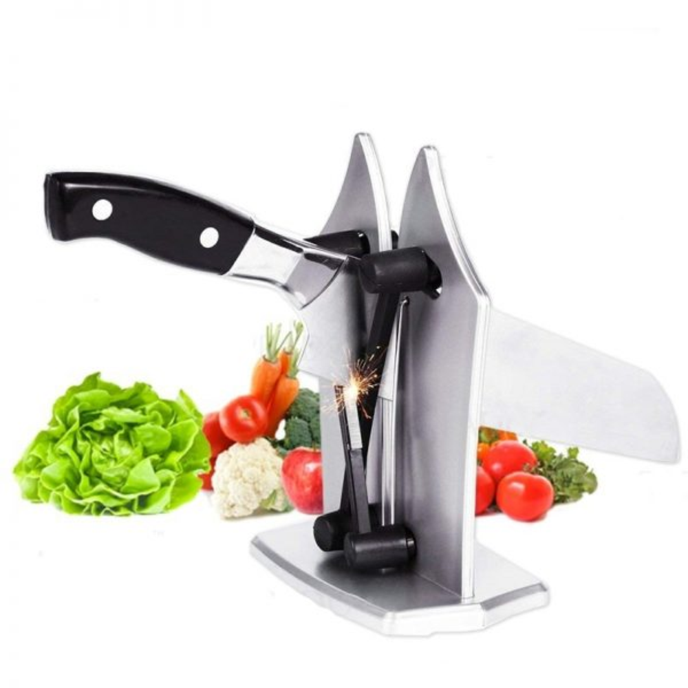 Afilador Cuchillos Profesional Acero Tungsteno Presión Manual Cocina