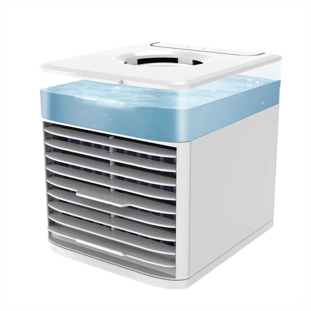 Enfriador Aire Portátil Ultra Air Cooler 7 Luces LED USB Humidificador