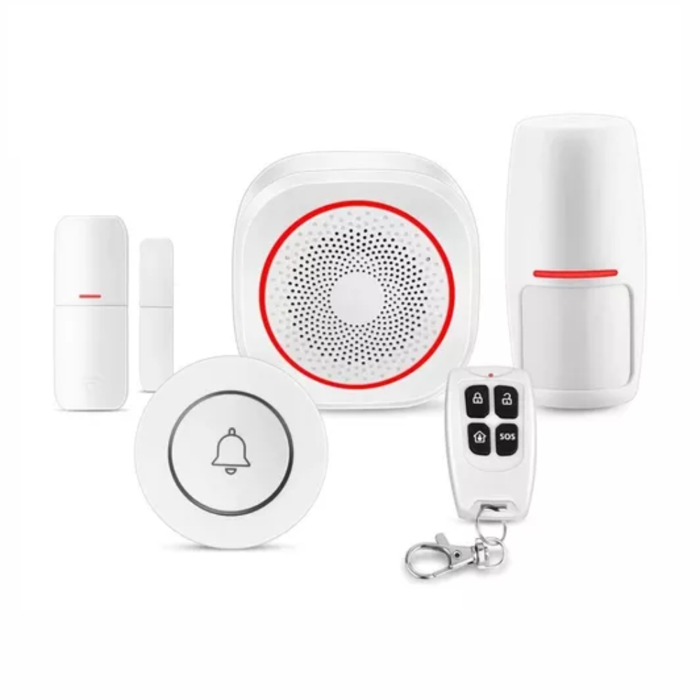 Alarma Inteligente WiFi Kit Sensores Puertas Ventanas PIR Alexa App