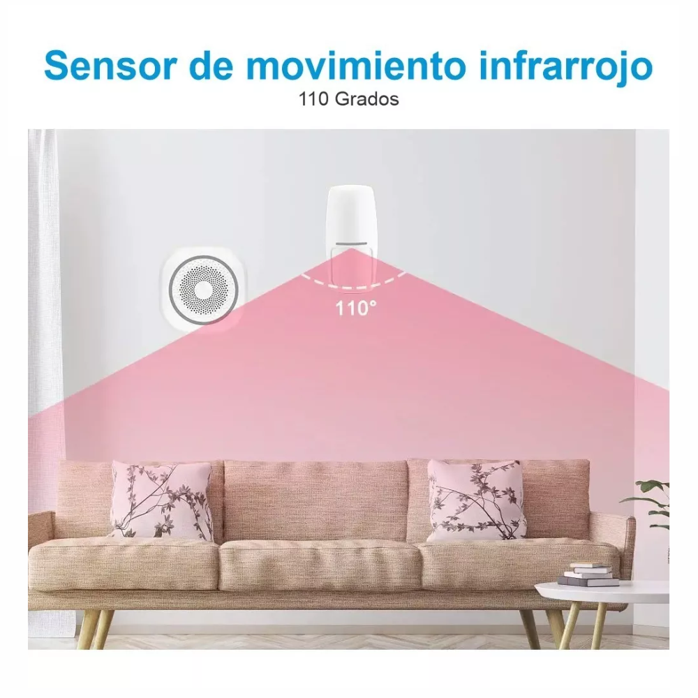 Alarma Inteligente WiFi Kit Sensores Puertas Ventanas PIR Alexa App
