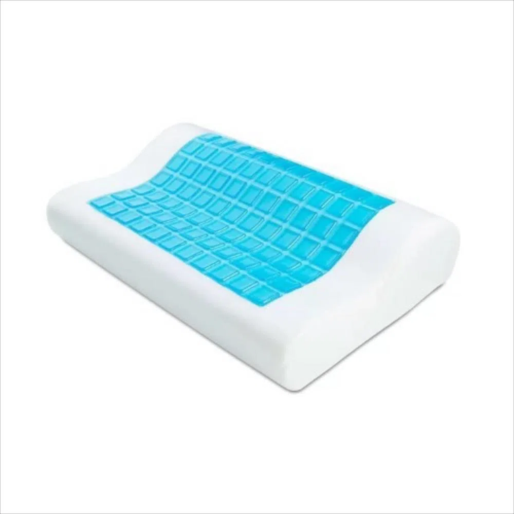 Almohada Ortopédica Viscoelástica Gel Refrescante Funda Doble Cervical