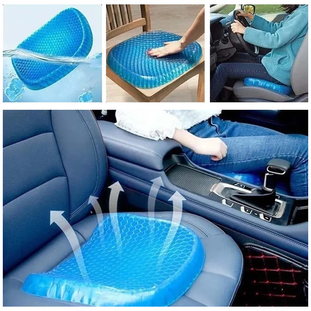 Cojín Gel Silicona Silla Ergonómico Asiento Postura Oficina Carro
