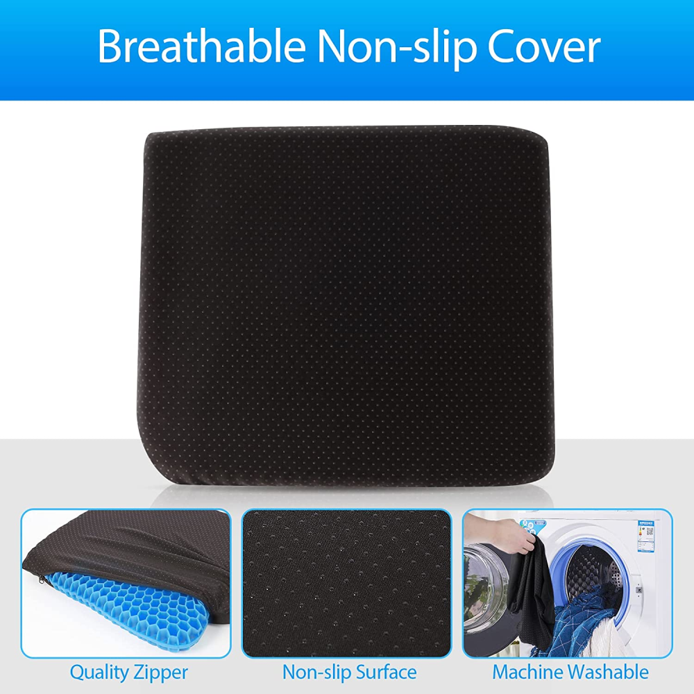 Cojín Gel Silicona Silla Ergonómico Asiento Postura Oficina Carro