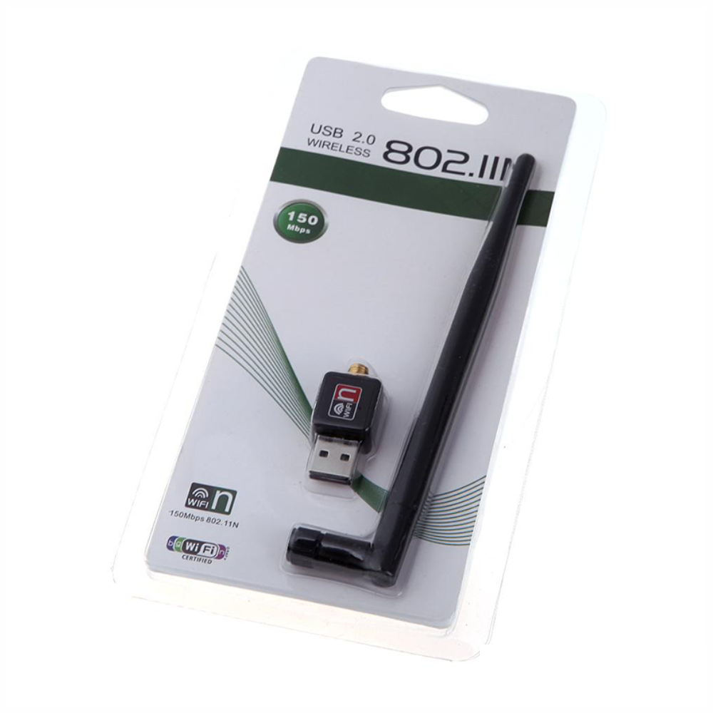 Antena WiFi Receptor USB 600 Mbps 802.11n Adaptador Inalámbrico PC Mac