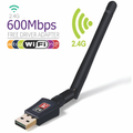 Antena WiFi Receptor USB 600 Mbps 802.11n Adaptador Inalámbrico PC Mac