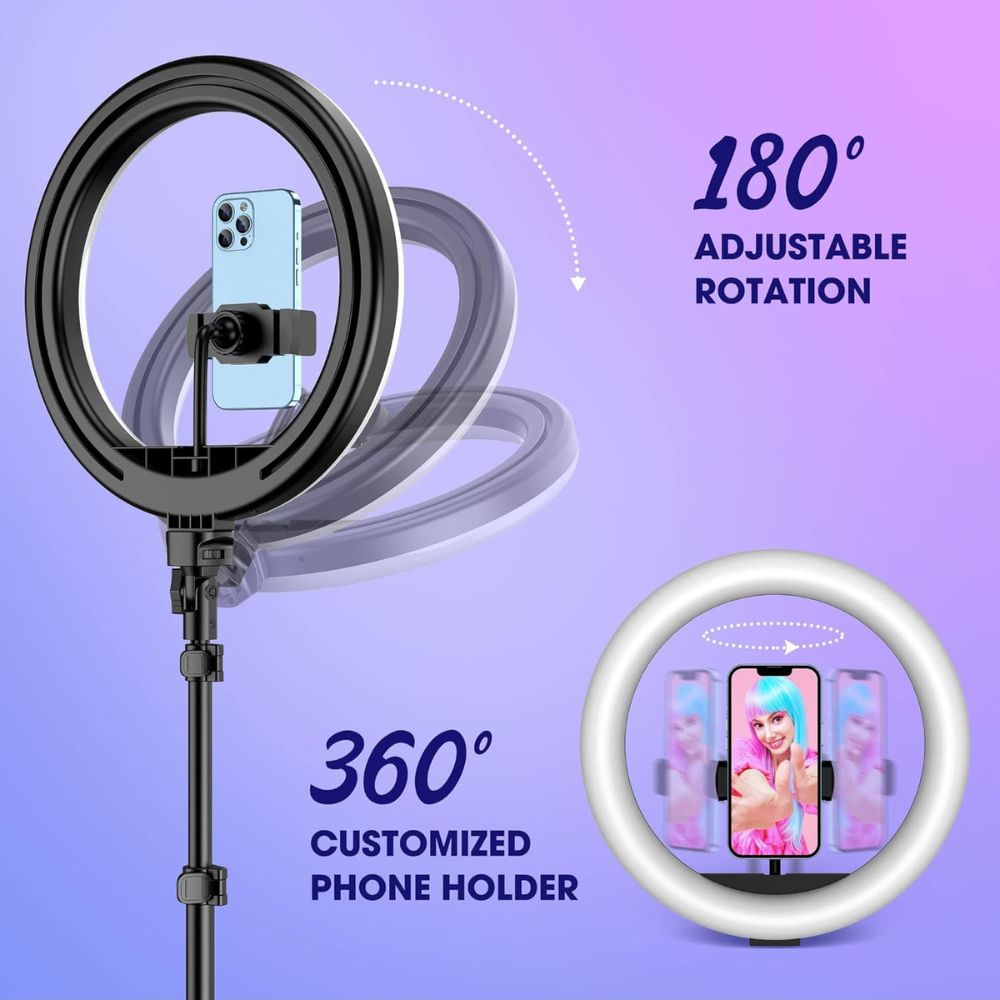 Aro Luz LED RGB 36cm Profesional Trípode Control Remoto Celular