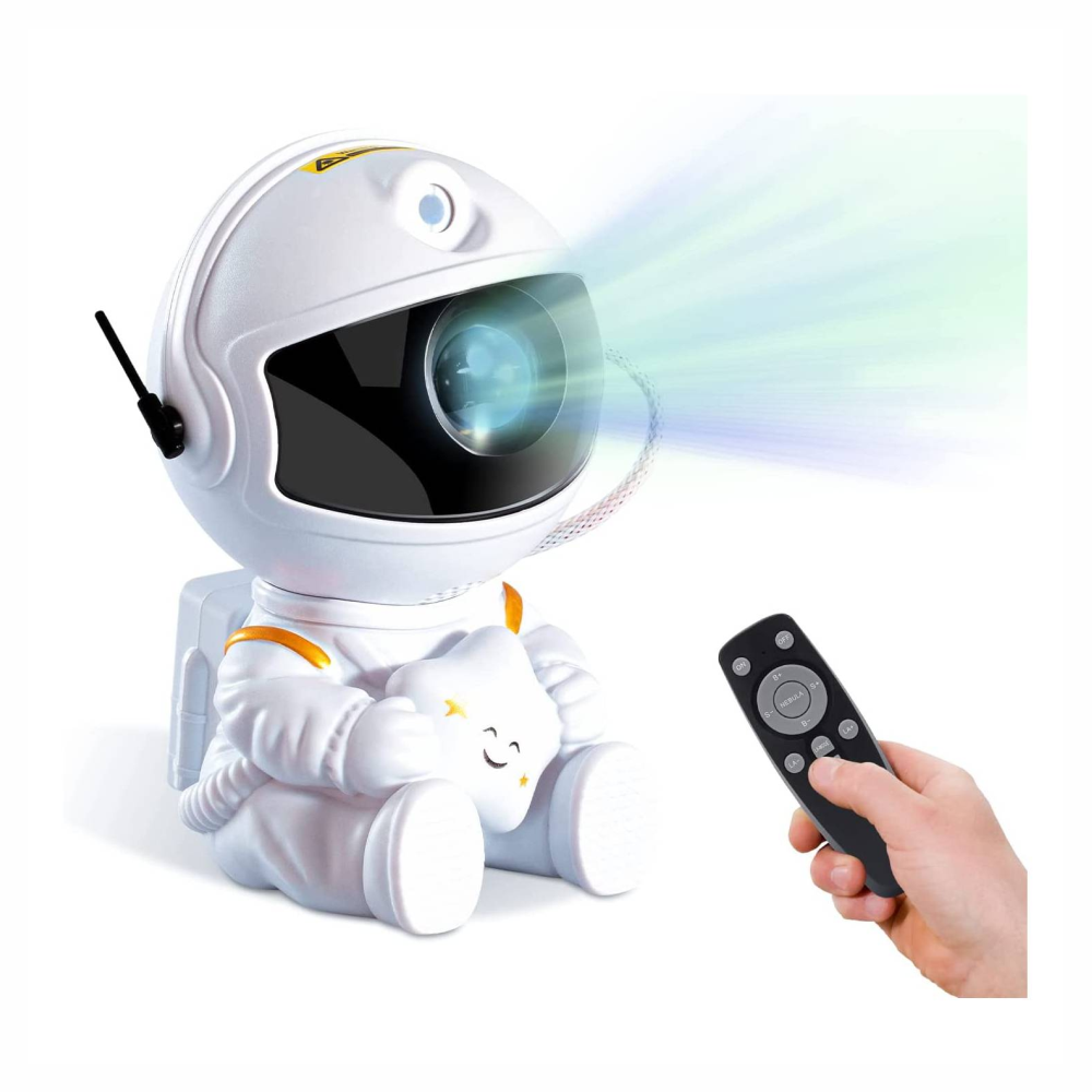 Proyector Astronauta Nebulosa Estrellas 8 Colores Control Remoto Timer