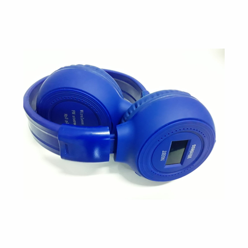 Audífonos Diadema Bluetooth N65 Radio FM Pantalla Recargables