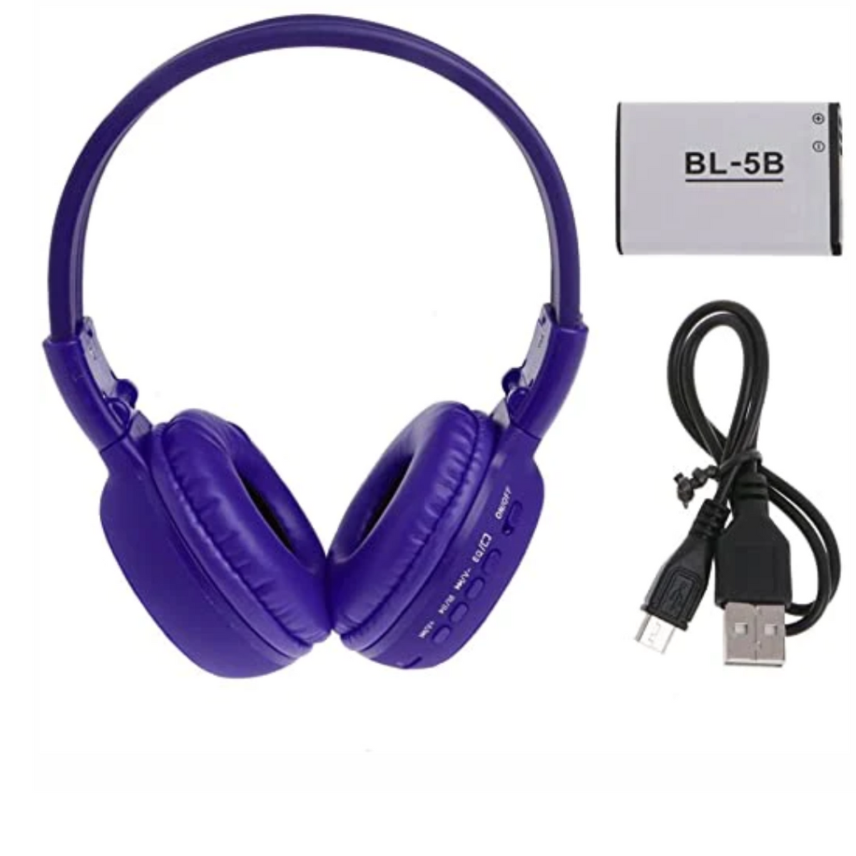Audífonos Diadema Bluetooth N65 Radio FM Pantalla Recargables