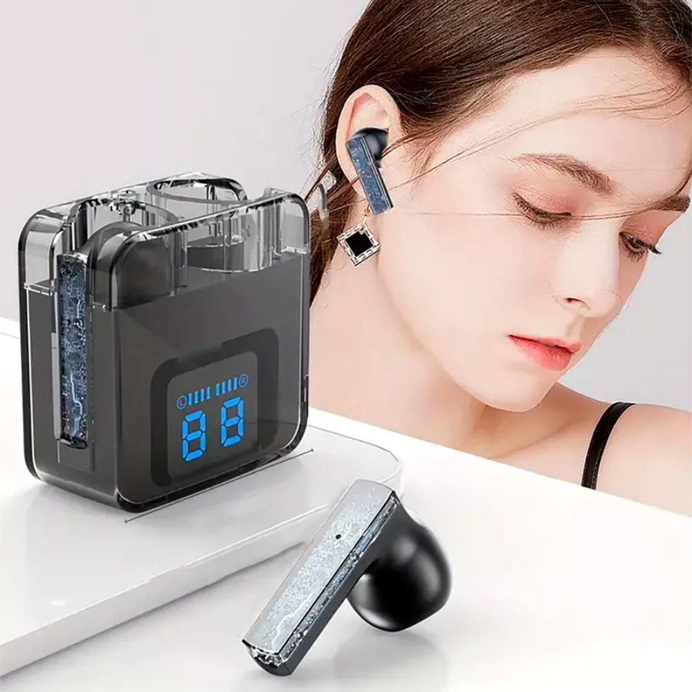 Audífonos Bluetooth 5.3 Inalámbricos G60 Pantalla LED Power Bank